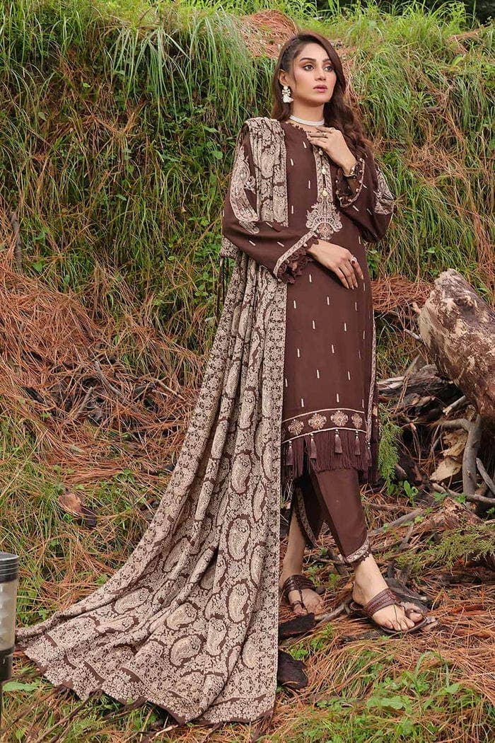 Gul Ahmed Stitched Winter  MJ-32063 - Salai - Gul Ahmed 