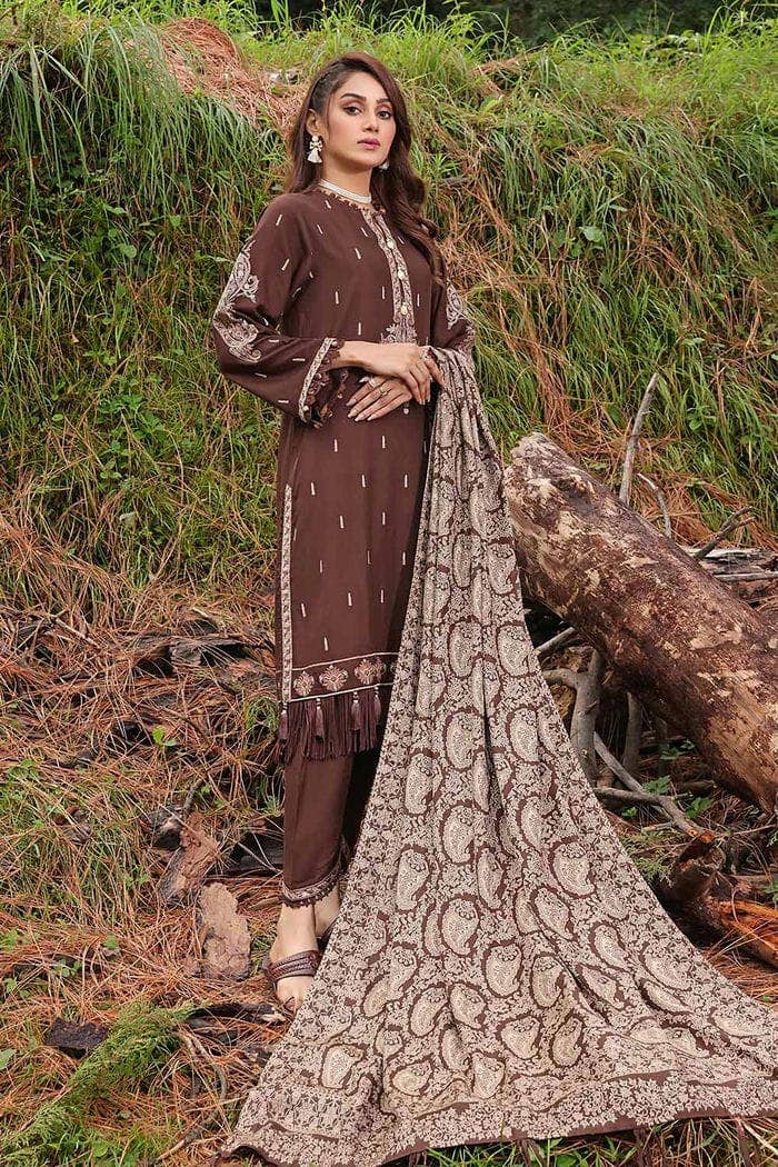 Gul Ahmed Stitched Winter  MJ-32063 - Salai - Gul Ahmed 