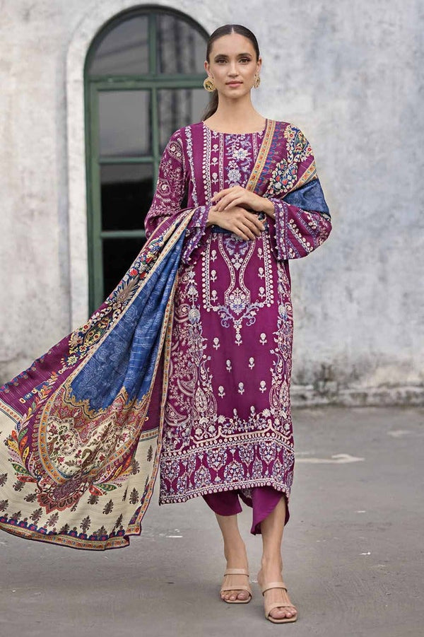 Gul Ahmed Stitched Winter 3 Piece AP#32013 - Salai - Gul Ahmed 