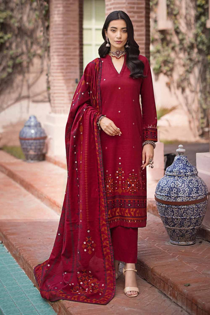 Gul Ahmed Stitched Winter Khaddar & Jacquard MJ#32065 - Salai - Gul Ahmed 