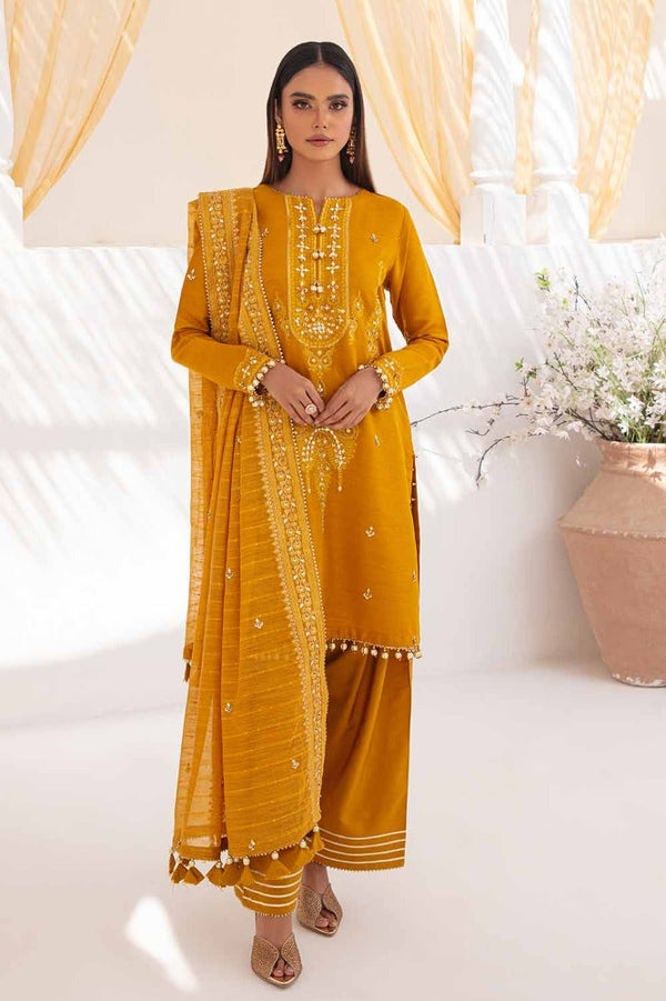 Gul Ahmed Stitched Festive 2024 3 Piece PRW#32063 - Salai - Salai 