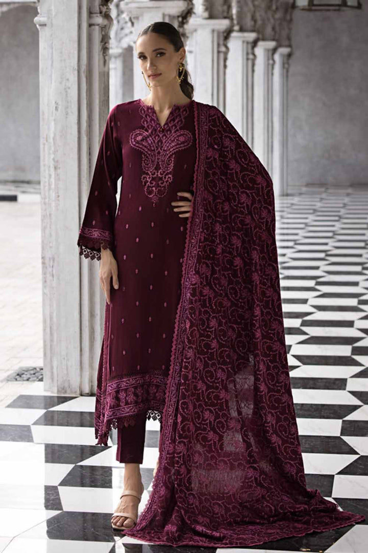 Gul Ahmed Stitched Winter Pashmina AP-32072 - Salai - Gul Ahmed 