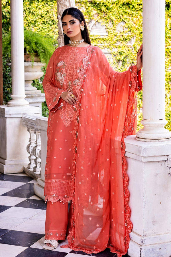 Gul Ahmed Festive Stitched 3 Piece FE-42016 - Salai - Gul Ahmed 