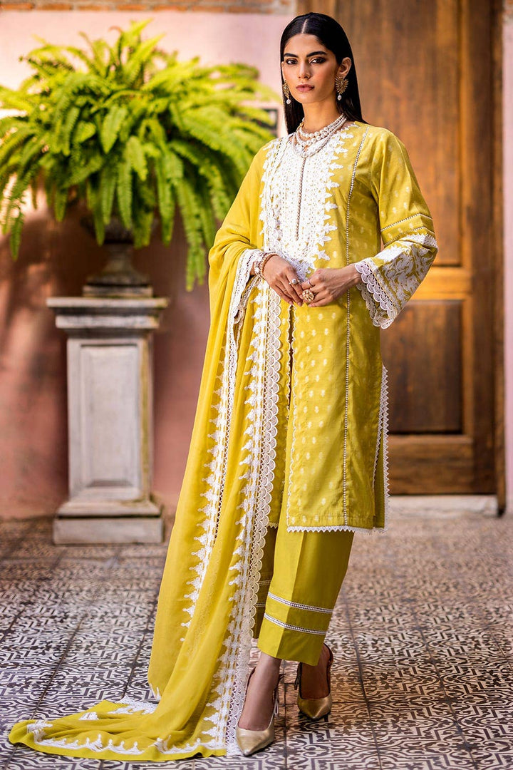 Gul Ahmed Festive Stitched 3 Piece FE-42018 - Salai - Gul Ahmed 