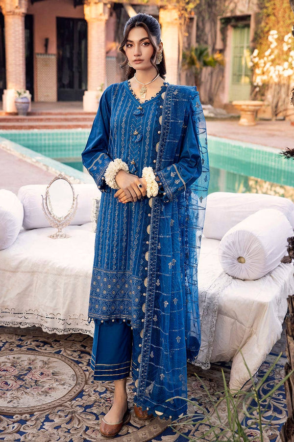 Gul Ahmed Festive Stitched 3 Piece FE-42027 - Salai - Gul Ahmed 