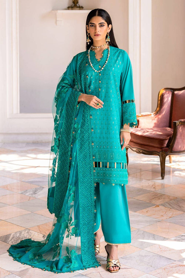 Gul Ahmed Festive Stitched 3 Piece FE-42038 - Salai - Gul Ahmed 