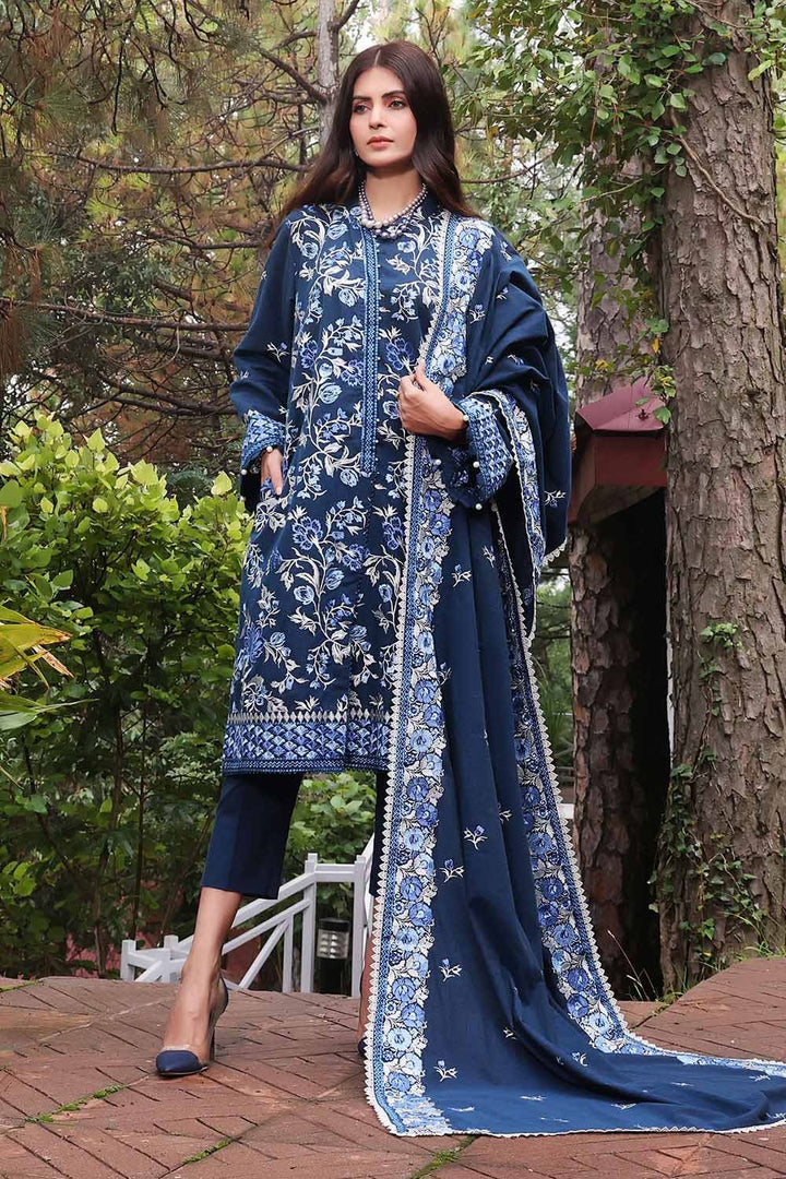 Gul Ahmed Stitched Winter Yarn Dyed YD-32007 - Salai - Gul Ahmed 