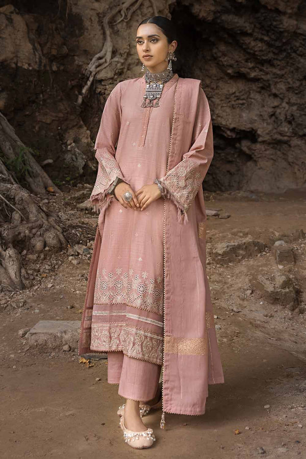 Gul Ahmed Stitched Winter 3 Piece AP#32078 - Salai - Gul Ahmed 