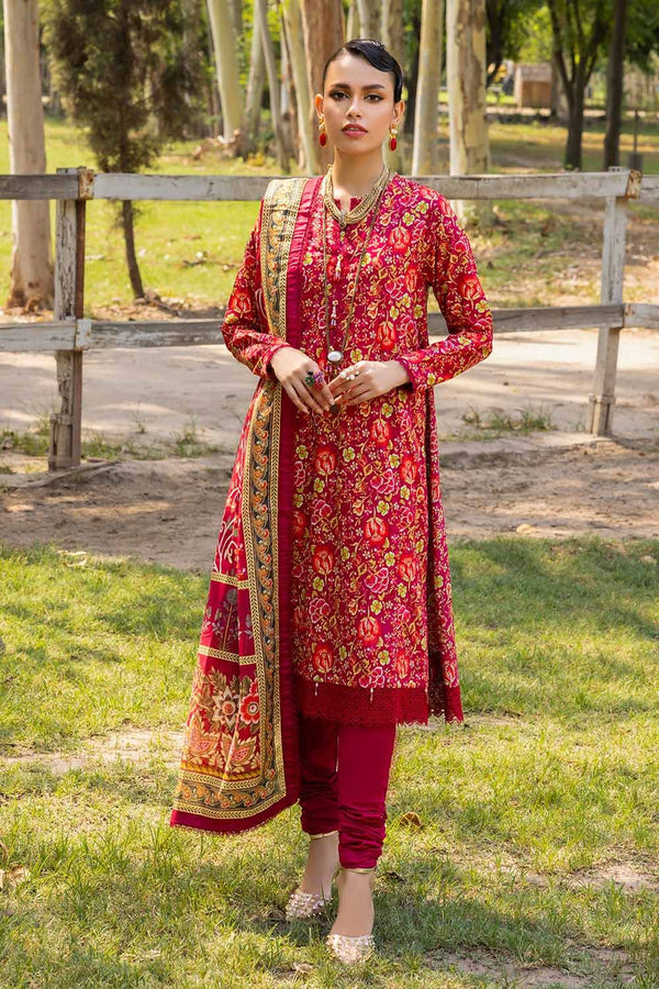 Gul Ahmed Cambric Stitched 3 Piece CBN#32017 - Salai - Gul Ahmed 