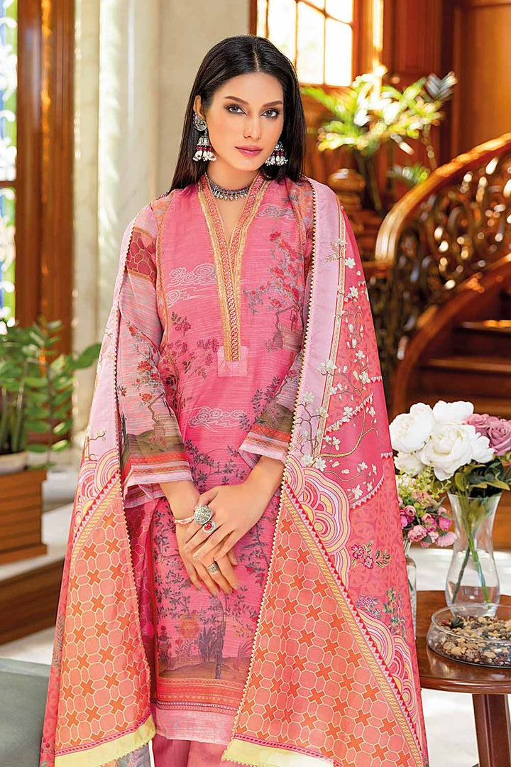 Gul Ahmed Stitched Festive 4 Piece SSM#32015 - Salai - Gul Ahmed 