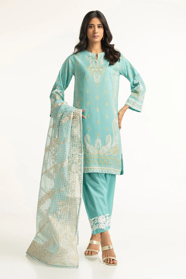 Gul Ahmed Stitched Festive 3 Piece IUSTKSD-17