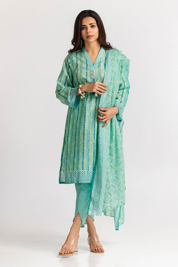 Gul Ahmed Stitched Festive 3 Piece IUSTKSD-40