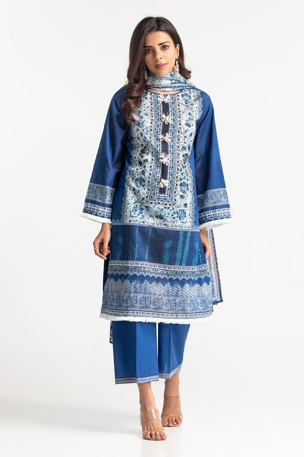 Gul Ahmed Stitched Festive 3 Piece IUSTKSD65