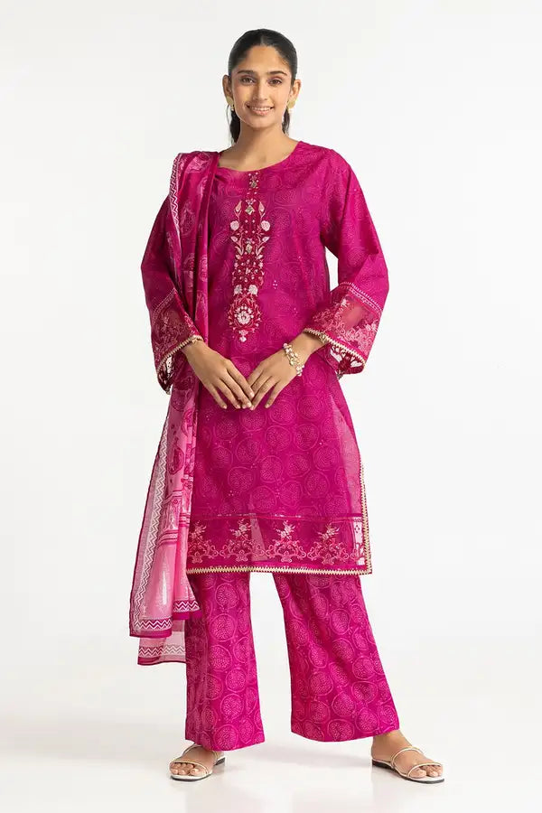 Gul Ahmed Stitched Festive 3 Piece IUSTKSD-80