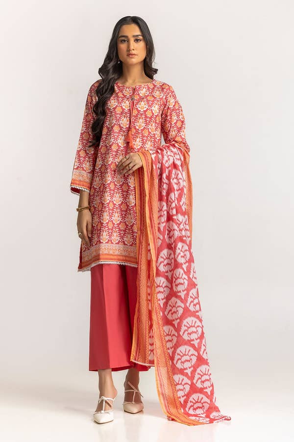 Gul Ahmed Stitched Festive 3 Piece IUSTKSD-95