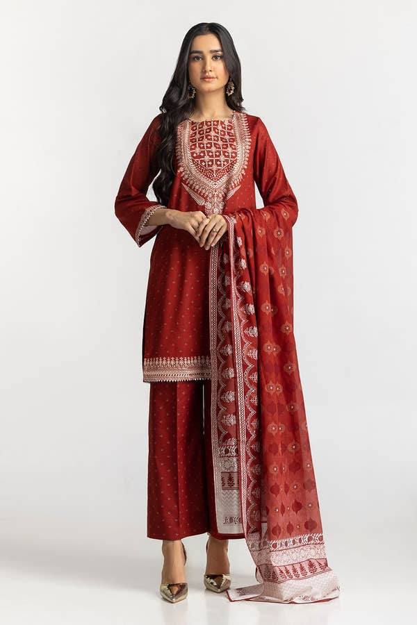 Gul Ahmed Stitched Festive 3 Piece IUSTKSD-99