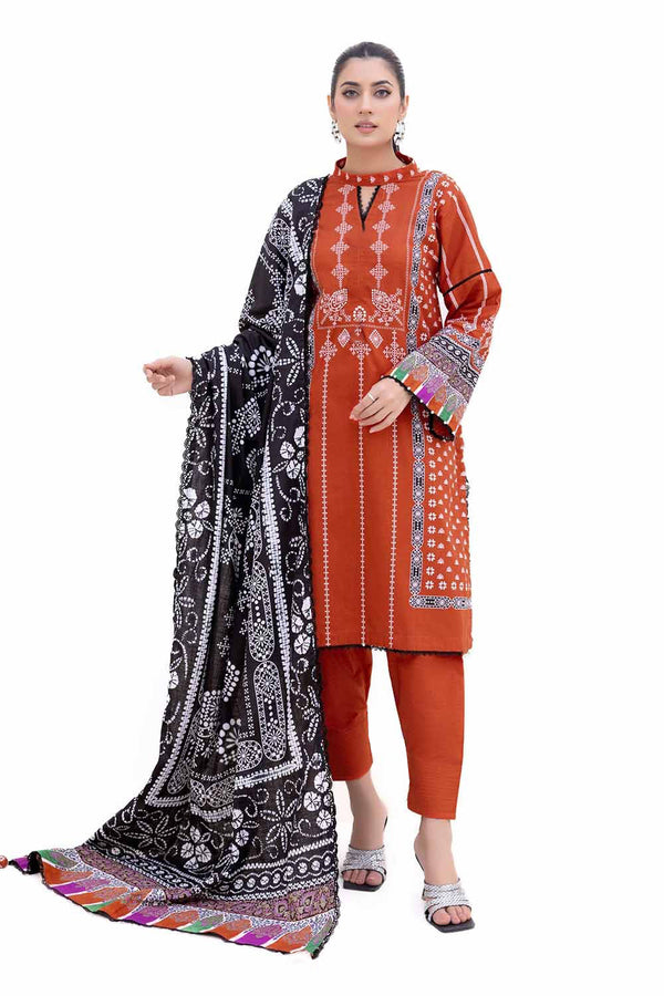 Gul Ahmed Stitched 3 Piece Khaddar K#42008L