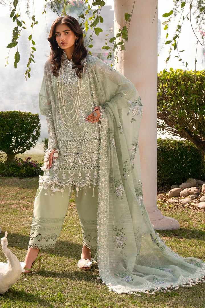 Sana Safinaz Stitched Festive 3 Piece L241-006B - Salai - Sana Safinaz 