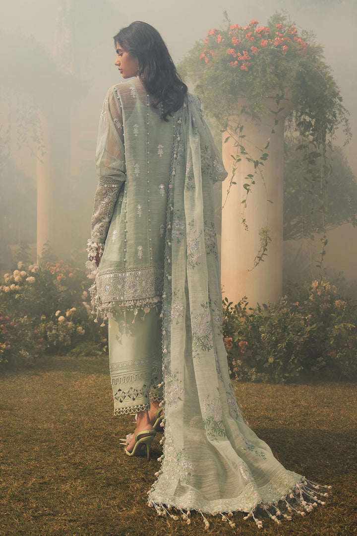 Sana Safinaz Stitched Festive 3 Piece L241-006B - Salai - Sana Safinaz 