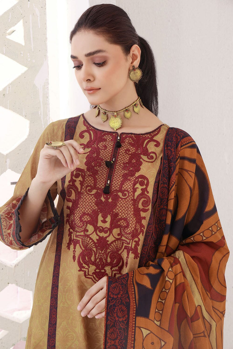 Khas Lawn Stitched 3 Piece KL-1797 | Salai | Khas | Misc