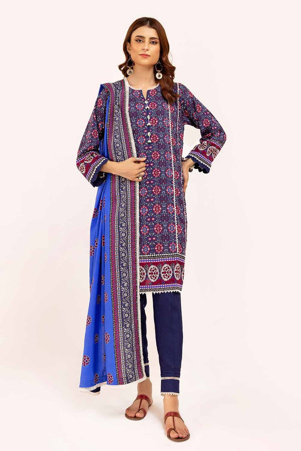 Gul Ahmed Stitched 3 Piece Linen LT#42008