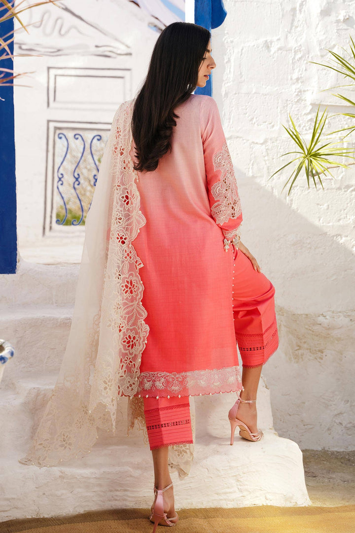 Sana Safinaz Stitched Festive 3 Piece M241-017A - Salai - Salai 