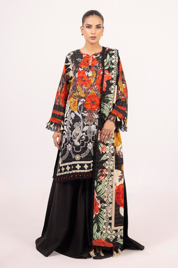Gul Ahmed Stitched Khaddar 3 Piece K#52021 J(35&36) - Salai - Gul Ahmed RTW Winter 2025 