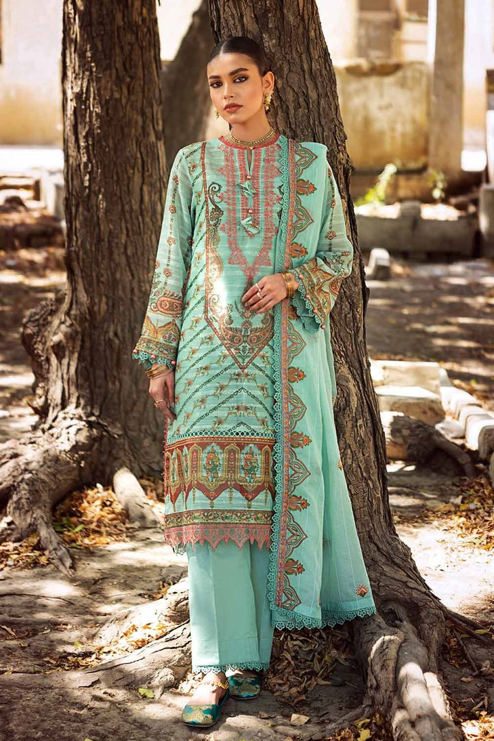 Gul Ahmed Stitched Festive 3 Piece FE#32028 - Salai - Gul Ahmed 