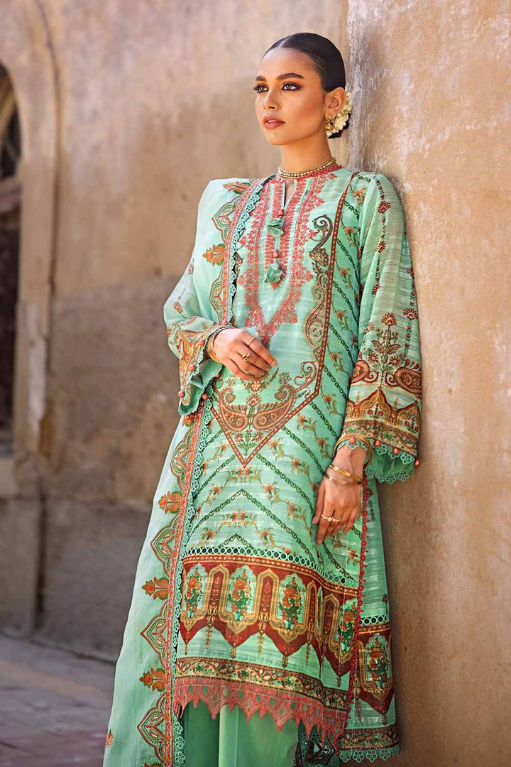 Gul Ahmed Stitched Festive 3 Piece FE#32028 - Salai - Gul Ahmed 