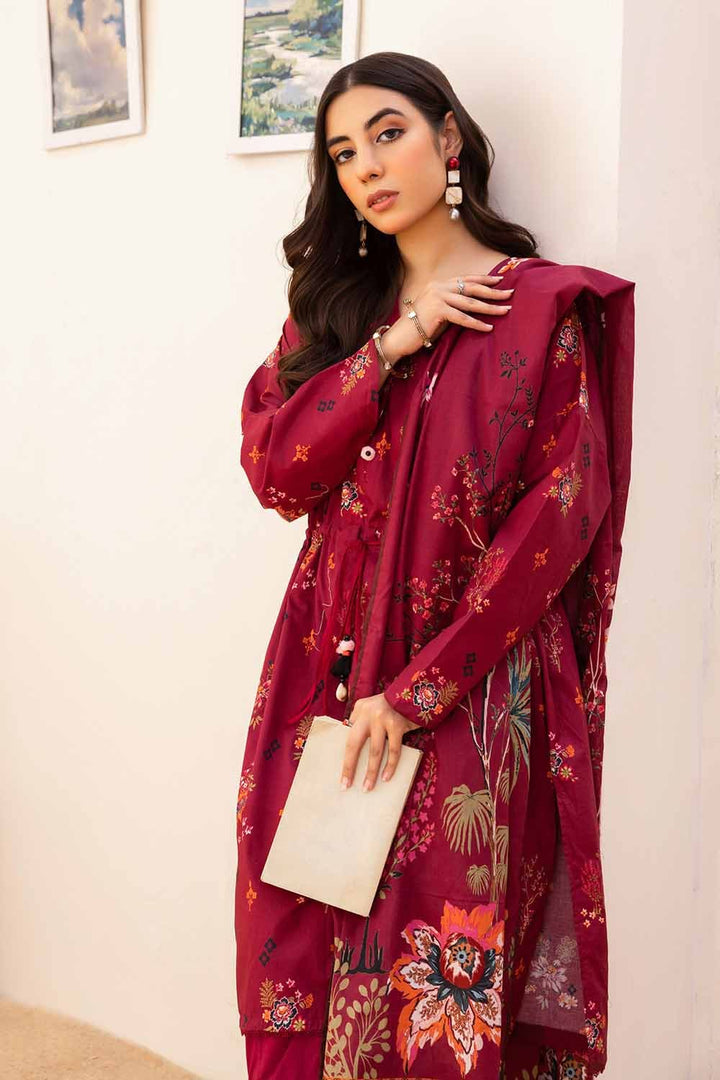 Gul Ahmed Cambric Stitched 3 Piece CBN#32020 - Salai - Gul Ahmed 