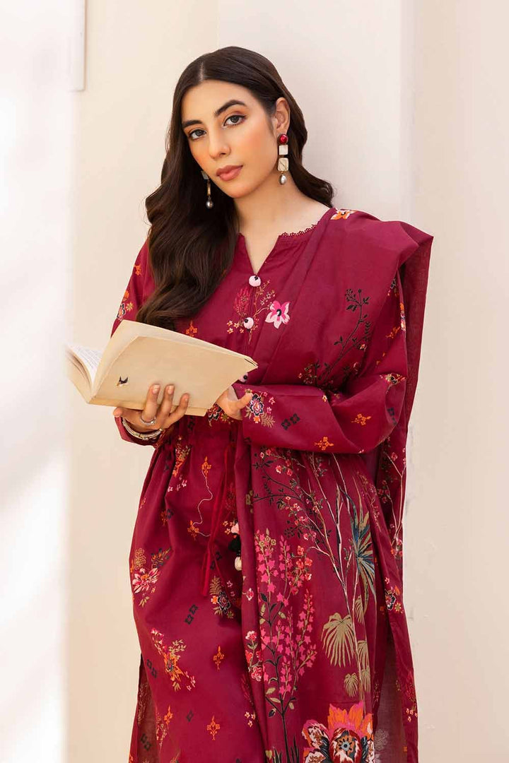 Gul Ahmed Cambric Stitched 3 Piece CBN#32020 - Salai - Gul Ahmed 