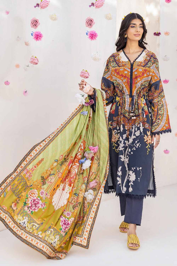 Gul Ahmed Cambric Stitched 3 Piece CBN#32016 - Salai - Gul Ahmed 