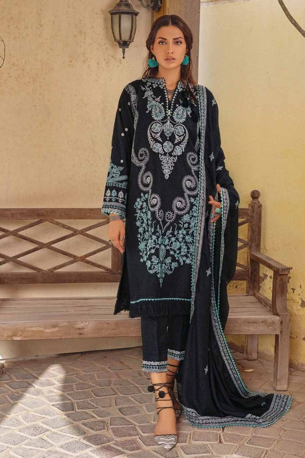 Gul Ahmed Stitched Winter 3 Piece RC#32001 - Salai - Gul Ahmed 