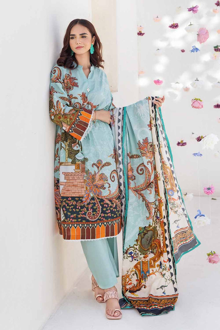 Gul Ahmed Cambric Stitched 3 Piece CBN#32025 - Salai - Gul Ahmed 