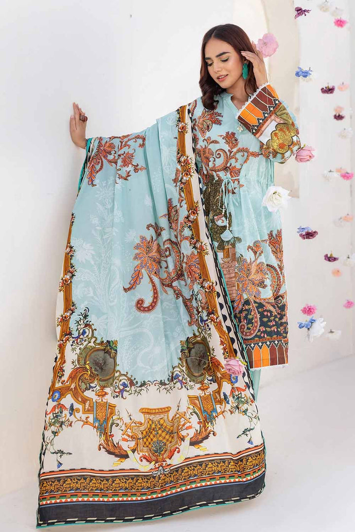 Gul Ahmed Cambric Stitched 3 Piece CBN#32025 - Salai - Gul Ahmed 