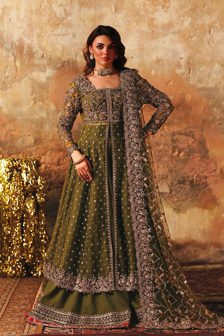 3-PC Embroidered Net Pishwas Suit stm-5-03 - Salai - Charizma RTW Winter 2025 
