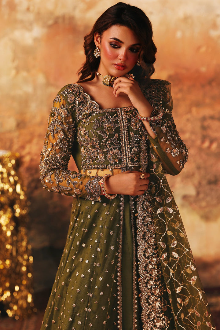 3-PC Embroidered Net Pishwas Suit stm-5-03 - Salai - Charizma RTW Winter 2025 