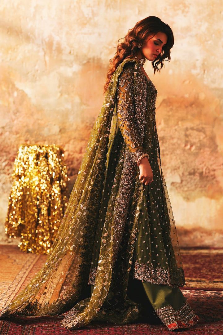 3-PC Embroidered Net Pishwas Suit stm-5-03 - Salai - Charizma RTW Winter 2025 
