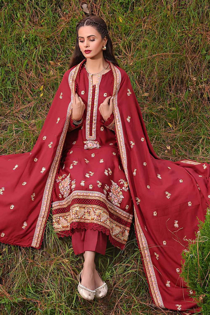 Gul Ahmed Stitched Winter Linen LT-32012 - Salai - Gul Ahmed 