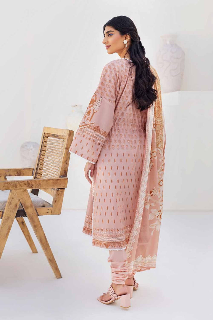 Gul Ahmed Cambric Stitched 3 Piece CBN#32013 - Salai - Gul Ahmed 