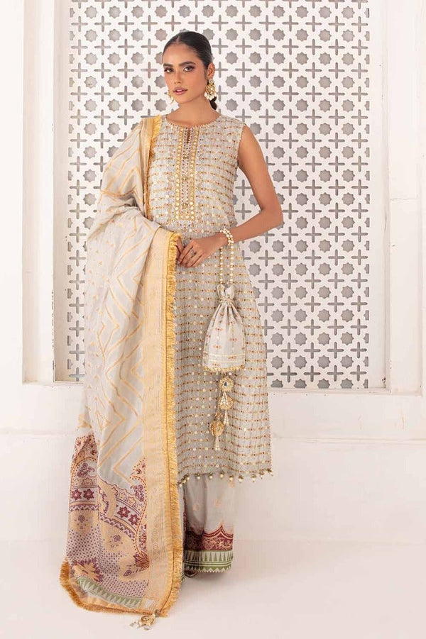 Gul Ahmed Stitched Festive 2024 3 Piece PRW#32037 - Salai - Salai 