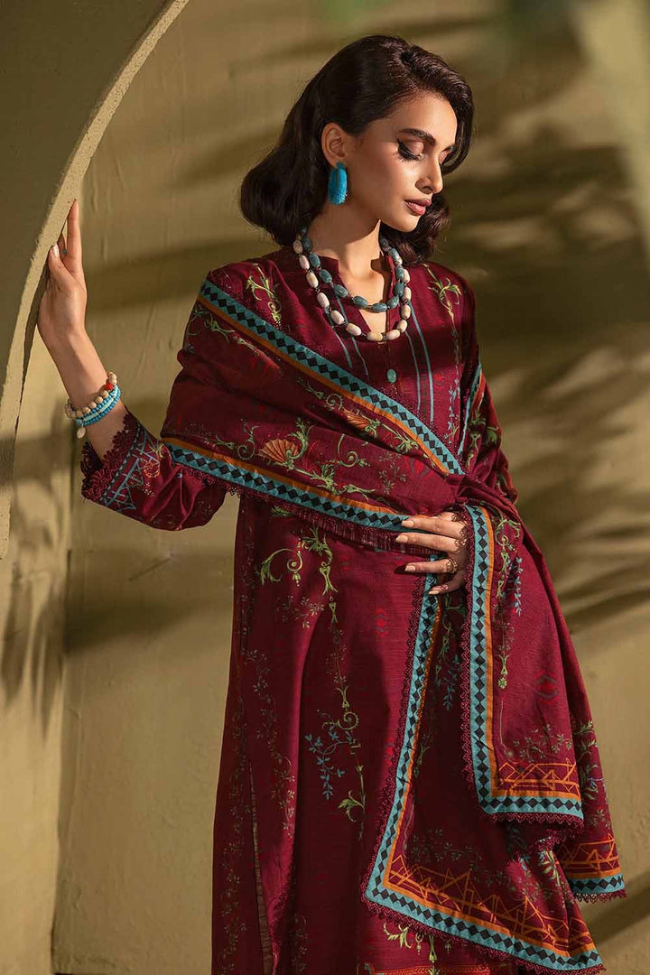 Gul Ahmed Stitched Winter Khaddar K#32029 - Salai - Gul Ahmed 