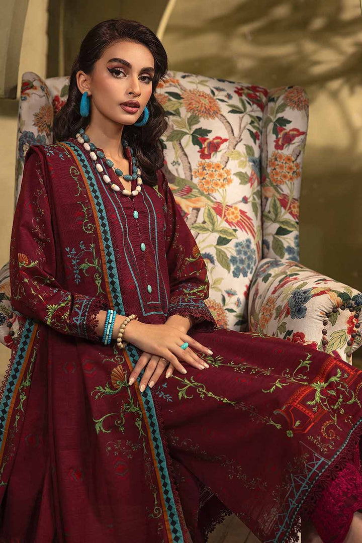 Gul Ahmed Stitched Winter Khaddar K#32029 - Salai - Gul Ahmed 