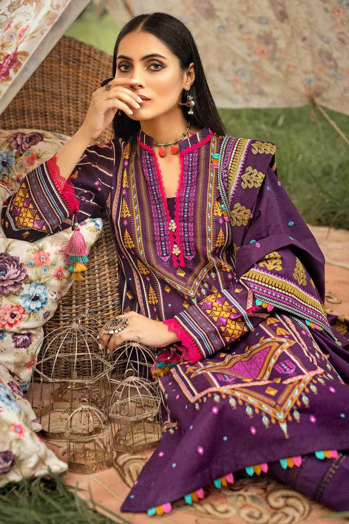 Gul Ahmed 3 Piece K-22050 - Salai - Gul Ahmed 