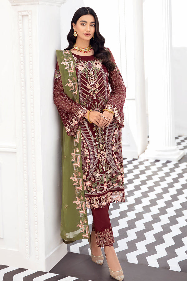 Salai festive Stitched 3 Piece DF-810 - Salai - Salai 