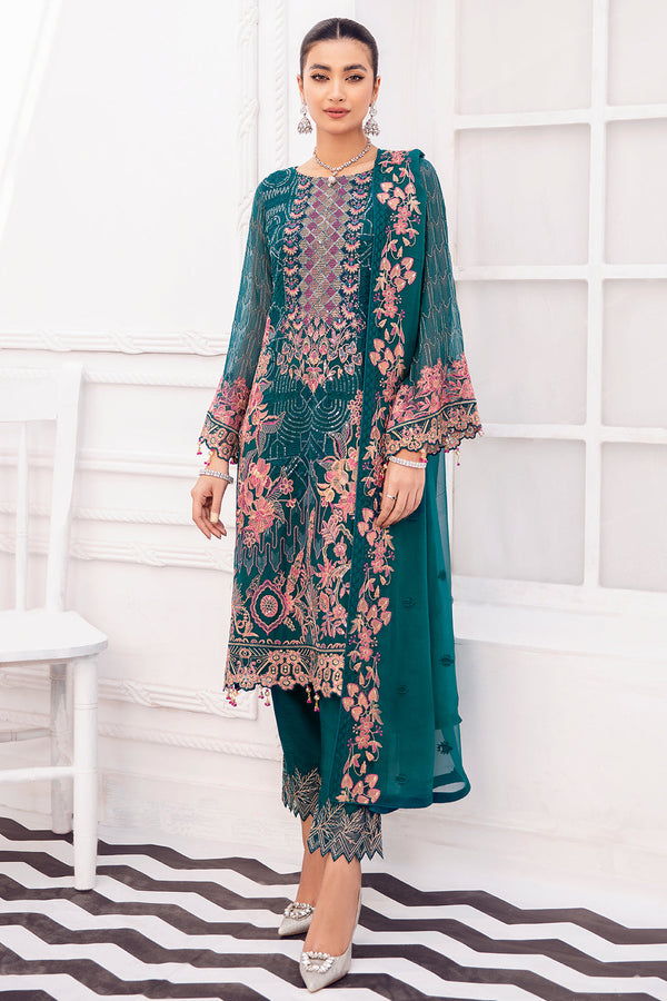 Salai festive Stitched 3 Piece DF-808 - Salai - Salai 