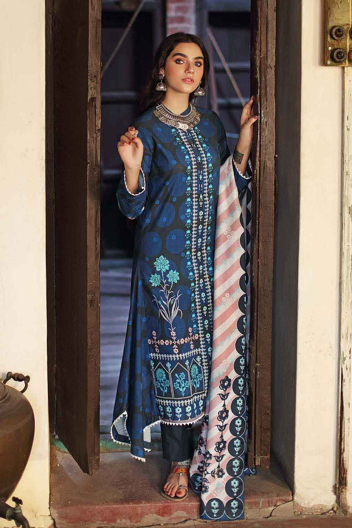 Gul Ahmed Stitched Winter Linen 3 Piece PVS-12002 B - Salai - Gul Ahmed 