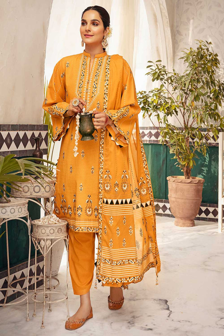 Gul Ahmed Stitched Festive CL#22128 - Salai - Gul Ahmed 