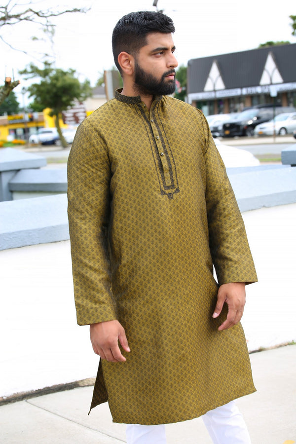 Special Mens Kurta JAM-03 - Salai - Salai 