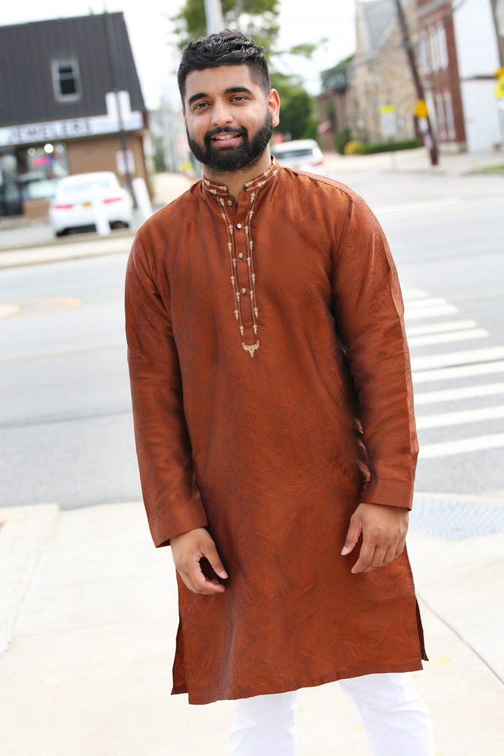 Special Mens Kurta JAM-08 - Salai - Gul Ahmed 